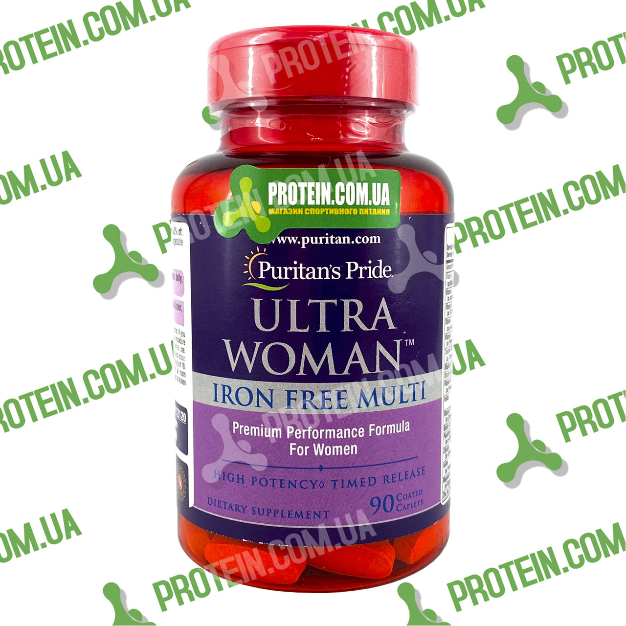 Вітаміни Puritan's Pride Ultra Woman Daily Multi Iron Free 90 таб