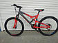 Гірський двопідвісний велосипед Azimut Scorpion 26" D червоно-сірий + КРИЛА в ПОДАРУНОК!!!, фото 3