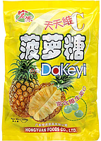 Поштучно - Classic Series Dakeyi Pineapple Hard Candy Hong Yuan - Японские Леденцы со вкусом ананаса