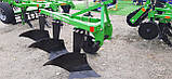 Плуг навісний на високій стійці ПЛН-3-35 з кліренсом 820 мм посиленний з напіввинтовим відвалом для трактора МТЗ, фото 3