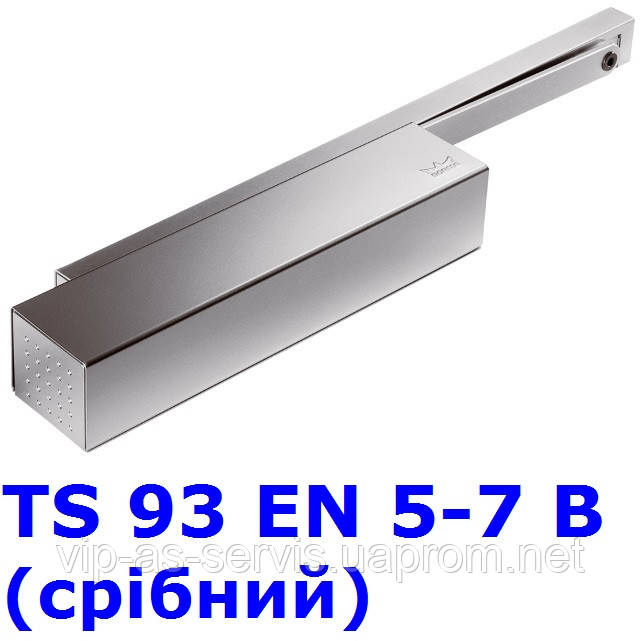 Доводчик Dorma TS 93 EN 5-7 B со скользящей тягой (серый)