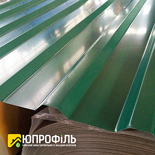 Дах з профнастилу ПК-20, Профнастил на дах ПК-20 зелений, покрівельний профнастил 0.30 мм. купити Київ, фото 2