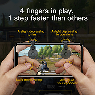 Ігрові тригери для телефону BASEUS Red-Dot 2шт кнопка прицілювання вогню контролер (чорний), фото 2