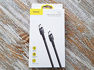 Кабель Type-C на Type-C Baseus 3А 60W для швидкої зарядки Тайп-С на Тайп-С 1м (чорний), фото 8