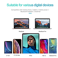 Зарядний пристрій для швидкої зарядки Baseus USB 3A QC3.0 24W адаптер блок живлення (білий), фото 4