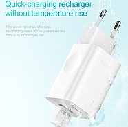 Зарядний пристрій для швидкої зарядки Baseus USB 3A QC3.0 24W адаптер блок живлення (білий), фото 5