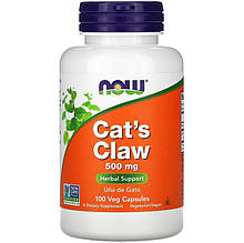 Котячий кіготь NOW Foods "Cat's Claw" 500 мг (100 капсул)