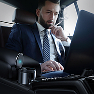 Попільничка автомобільна з підсвічуванням Baseus металева в підстаканник Premium Car Ashtray, фото 2