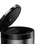 Попільничка автомобільна з підсвічуванням Baseus металева в підстаканник Premium Car Ashtray, фото 8