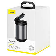 Попільничка автомобільна з підсвічуванням Baseus металева в підстаканник Premium Car Ashtray, фото 10