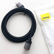 Кабель HDMI - HDMI v2.0 4K HD 60Гц Baseus з позолоченими коннекторами Enjoyment Series 1м (чорний), фото 10