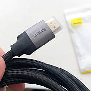 Кабель HDMI - HDMI v2.0 4K HD 60Гц Baseus з позолоченими коннекторами Enjoyment Series 1м (чорний), фото 11