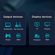 Кабель HDMI 2.0 Baseus 4K 60Гц шнур для тв монітора HDMI Male To 4K HDMI Male Horizontal 5м, фото 9