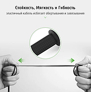 Аудіо кабель AUX UGREEN г-подібний 3.5 тато на 3.5 тато jack - jack аудіо шнур аукс 1.5 м (чорний), фото 3
