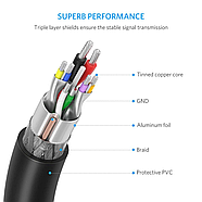 Кабель USB-A 3.0 Ugreen Male to Male AM/AM Cable 2м (чорний) US128, фото 9