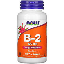Вітамін В2 NOW Foods "B-2" 100 мг (100 капсул)