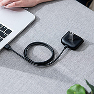 USB-Hub 4xUSB концентратор розгалужувач Baseus 4in1 USB Hub Square Round 1м (чорний), фото 7