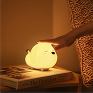 Нічник BASEUS RGB Cute Series Doggie Silicone Light (білий), фото 4