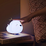 Нічник BASEUS RGB Cute Series Doggie Silicone Light (білий), фото 5