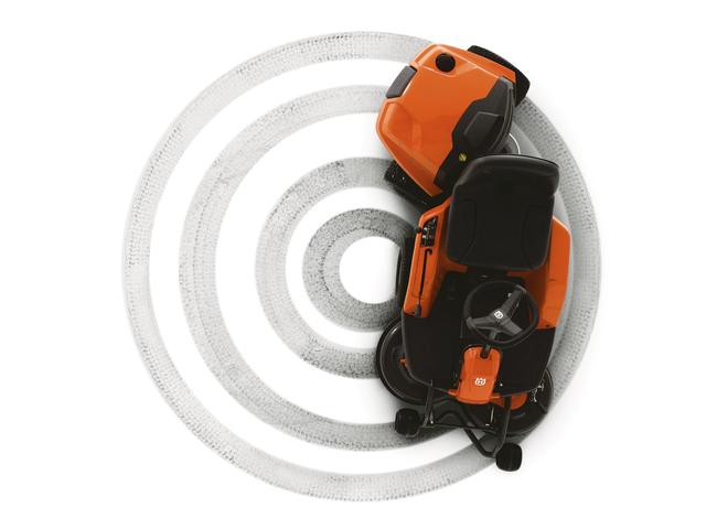 Райдер-газонокосарка Husqvarna радіус розвороту