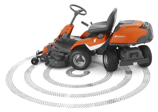 Райдер-газонокосарка Husqvarna радіус розвороту 2 Райдер-газонокосарка Husqvarna радіус розвороту 2