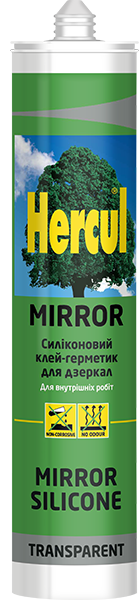 Клей-герметик для дзеркал прозорий HERCUL MIRROR 280мл