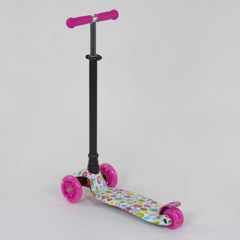 Самокат А 24641 /779-1400 MAXI "Best Scooter" (1) пластмасовий, 4 колеса PU, СВІТЛО, трубка керма алюмінієва,