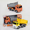 Інтерактивна іграшкова вантажівка самоскид для дитини 2 види світло / Будівельна техніка для ігор у пісочниці, фото 3