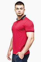 Зручна чоловіча червона футболка поло модель 6285 розмір 48 (M), фото 3