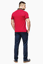 Зручна чоловіча червона футболка поло модель 6285 розмір 48 (M), фото 3