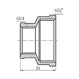 Муфта редукційна SD Forte 1" 1/4х3/4" ВВ, фото 2