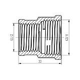 Муфта SD Forte 1/2" ВВ хром, фото 2