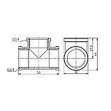 Тройник SD Forte 3/4" ВВ, фото 2