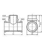 Тройник SD Forte 3/4" ВНВ, фото 2