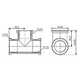 Тройник SD Forte 1/2" ВВ хром, фото 2