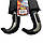 Чоловіча складна парасоля напівавтомат на 10 спиць з системою антивітер від Calm Rain, ручка гак, чорний, 347, фото 7