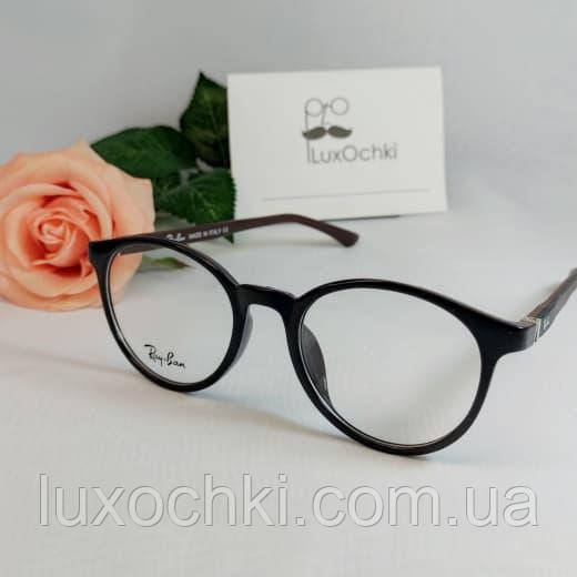 Стильні іміджеві круглі окуляри Ray Ban в пластиковій оправі