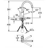 Набір Grohe мийка кухонна K400 31570SD0 + Concetto змішувач 32663001, фото 2