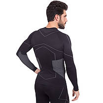 Комплект термобілизни для активного спорту чоловічий Zelart CO-2194-2196 L-XL чорний, фото 6