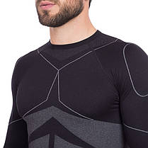 Термофутболка для активного спорту чоловіча Zelart CO-2194 розмір L-XL чорний, фото 4