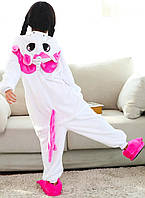 Детский Костюм Кигуруми, Пижама кингуруми Единорог с крыльями для детей на взрослых детские пижамы для сна Розовый, 180