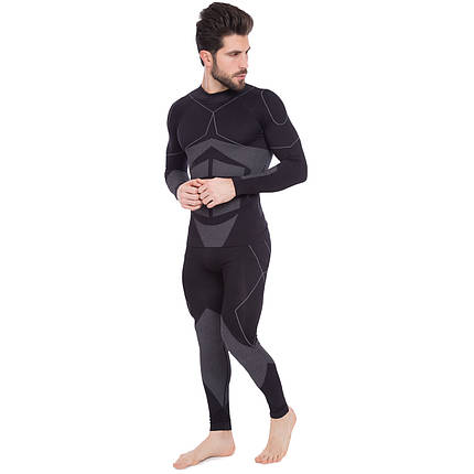 Комплект термобілизни для активного спорту чоловічий Zelart CO-2194-2196 L-XL чорний, фото 1