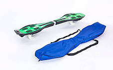 Роллерсерф двоколісний (RipStik, Рипстик, Вейвборд) SK-02 (алюміній, PU светящ., 34', 6902Z, кольори в, фото 3