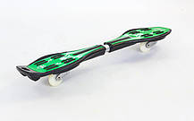 Роллерсерф двоколісний (RipStik, Рипстик, Вейвборд) SK-02 (алюміній, PU светящ., 34', 6902Z, кольори в, фото 3