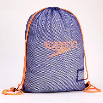 Рюкзак-мішок SPEEDO 807407C267 EQUIPMENT MESH BAG (поліестер, р-р 68х49см, синій-оранжевий), фото 2