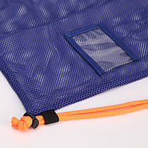 Рюкзак-мішок SPEEDO 807407C267 EQUIPMENT MESH BAG (поліестер, р-р 68х49см, синій-оранжевий), фото 3