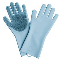 Силиконовые перчатки Xiaomi Silicone Cleaning Glove Blue (6971418388179)