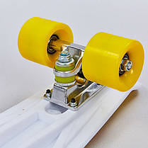 Скейтборд пластиковий Penny HB-13-4 22in з малюнком СОБАКА (колесо-PU d-6см, р-р деки 55х14,5см, жовтий), фото 3