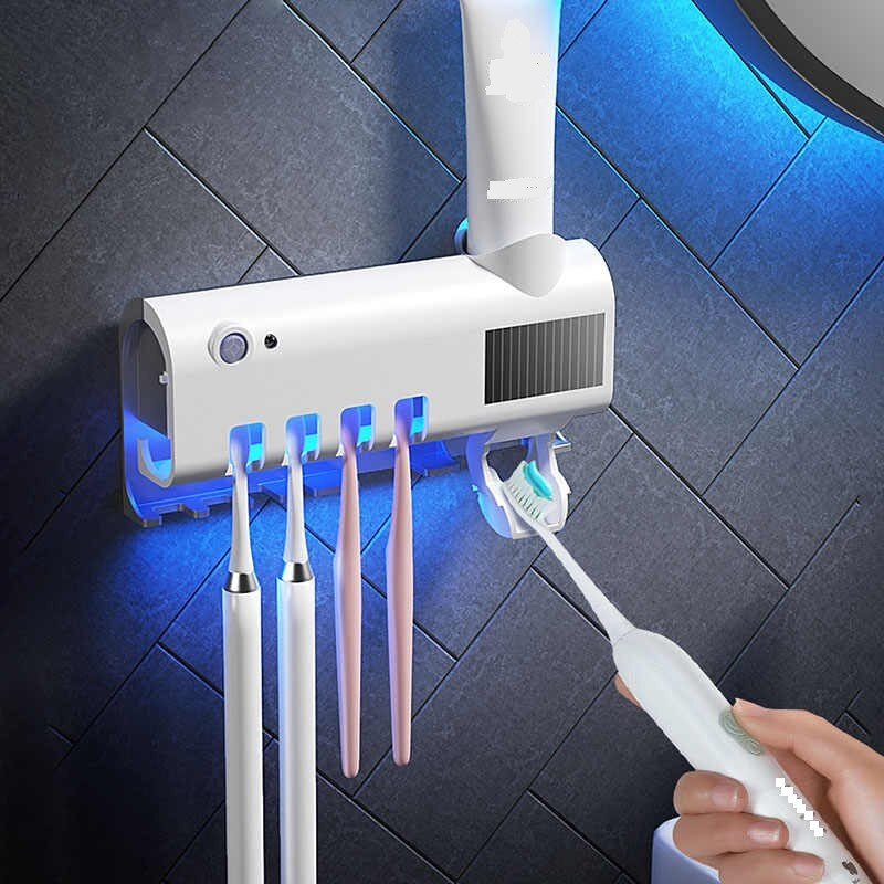 Диспенсер для зубної пасти та щіток автоматичний Toothbrush sterilizer (W-020), УФ-стерилізатор