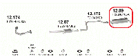 Глушник MAZDA 626 2.0 12V (1998 см3) (1989-1992рр) (Мазда 626) GD